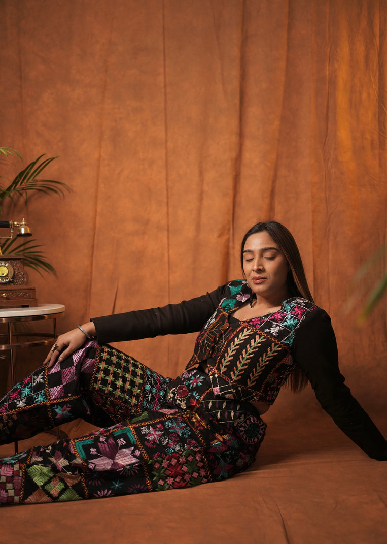 52 BAGH PHULKARI BLAZER SET