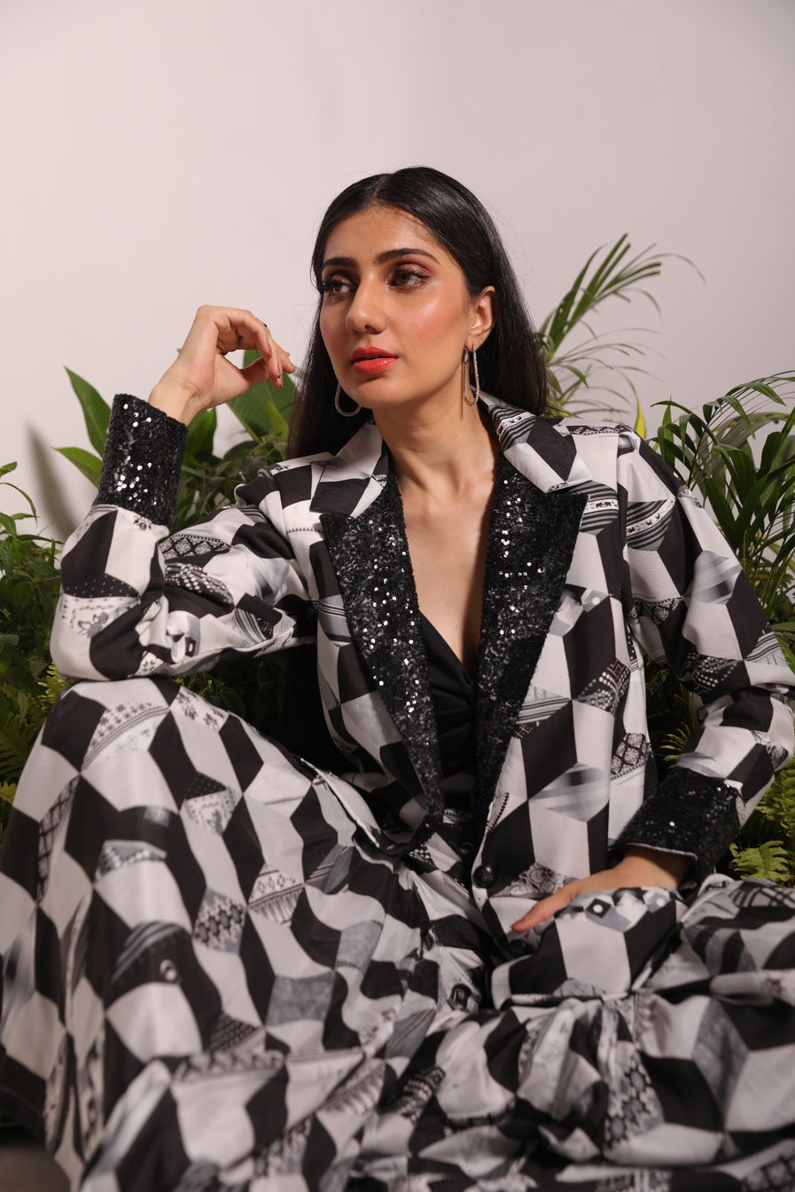 CUBE PRINT SHARARA SET