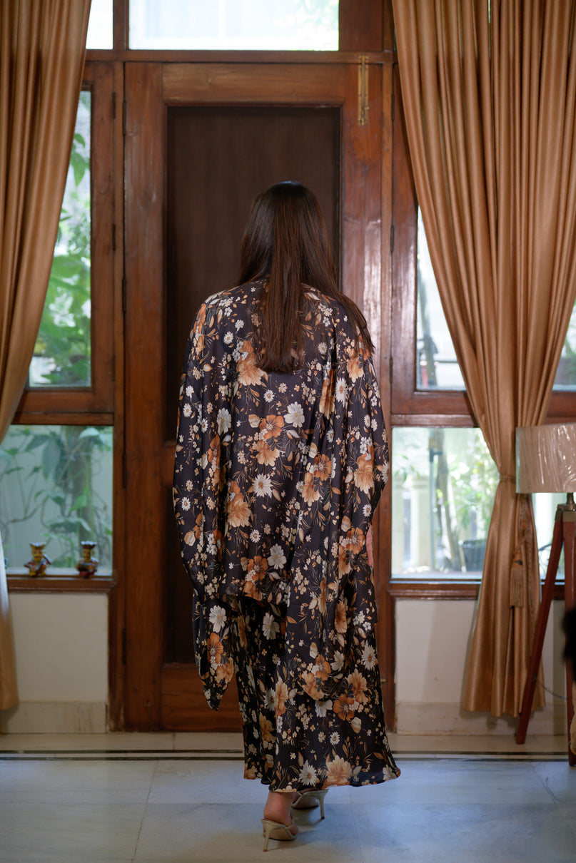 RAAT PRINT CAPE SKIRT SET