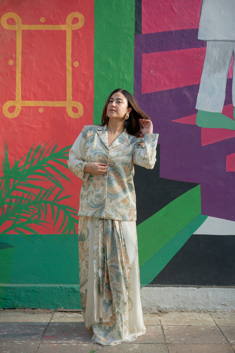RANGREZ DHOTI BLAZER SET