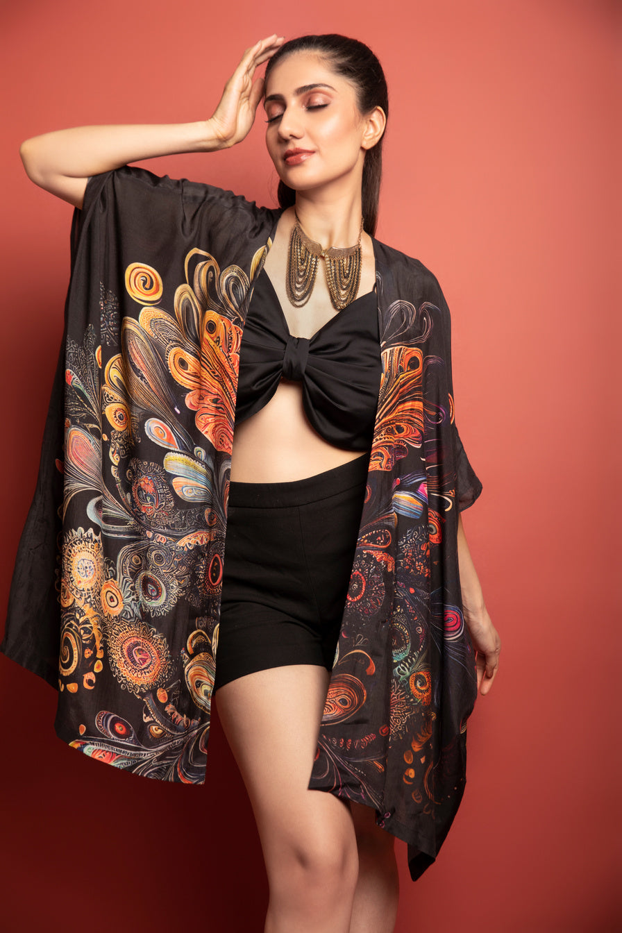 RAVEL PRINT KAFTAN JACKET
