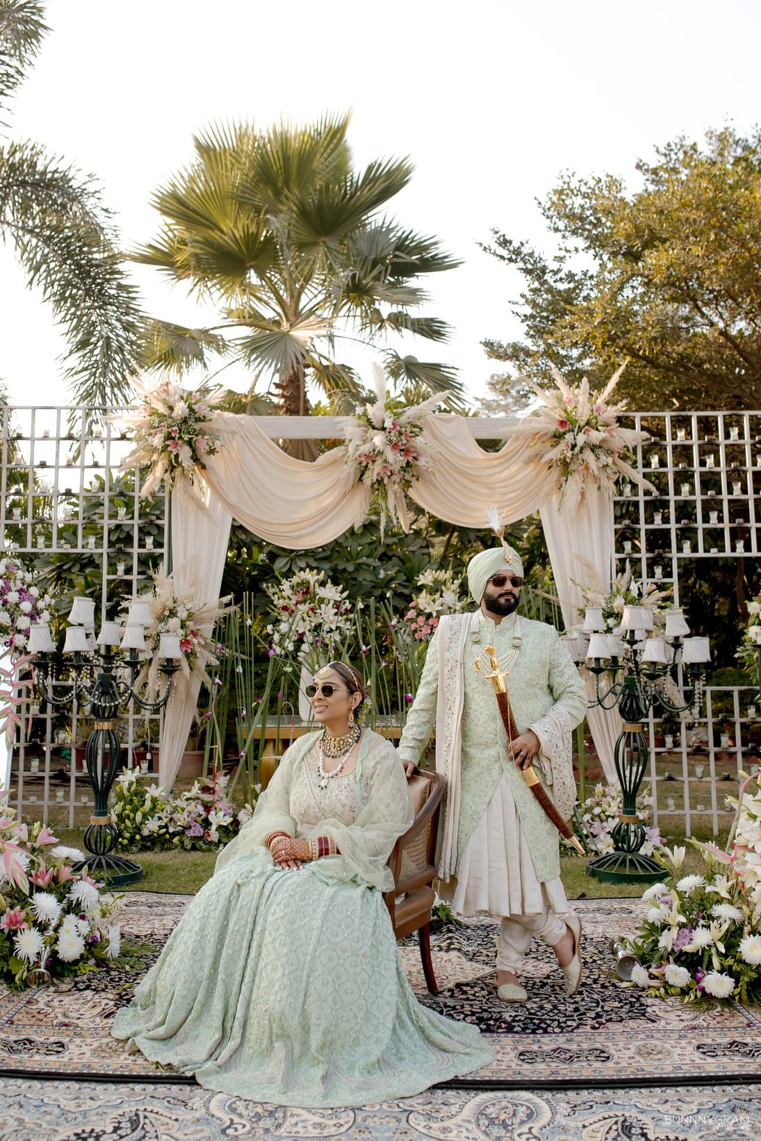 SAGE GREEN AND BEIGE GROOM’S WEDDING OUTFIT